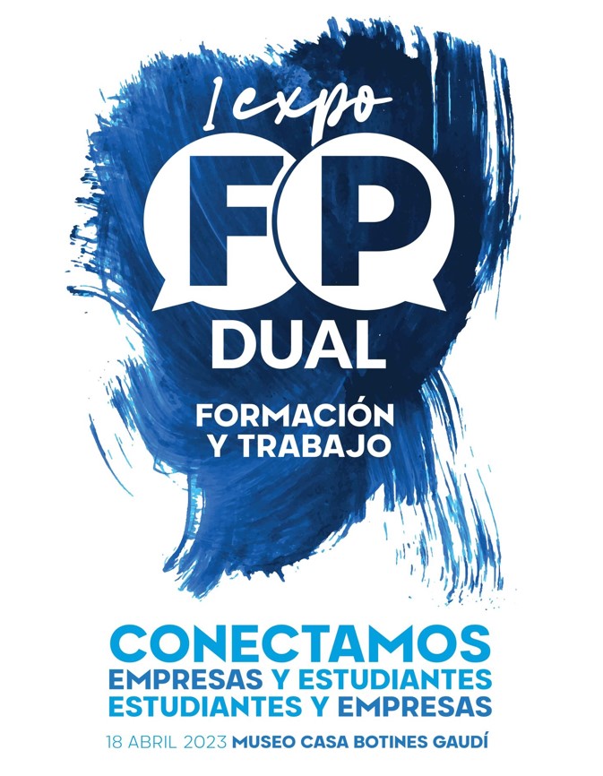 Cartel informativo de Proconsi para su participación en la feria Expo FP Dual León