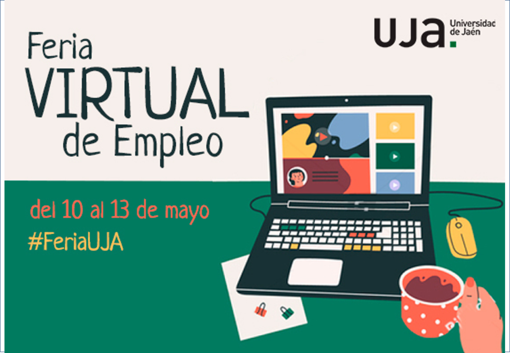 Cartel oficial de Proconsi para su participación en la Feria Virtual de Empleo de la Universidad de Jaén UJA 2022