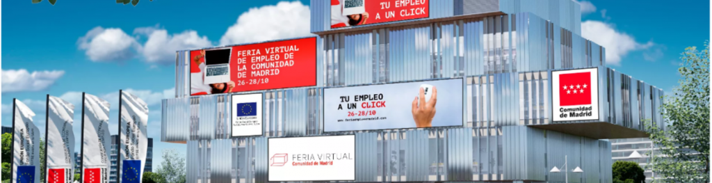 Ilustración Feria Virtual de Empleo de la Comunidad de Madrid
