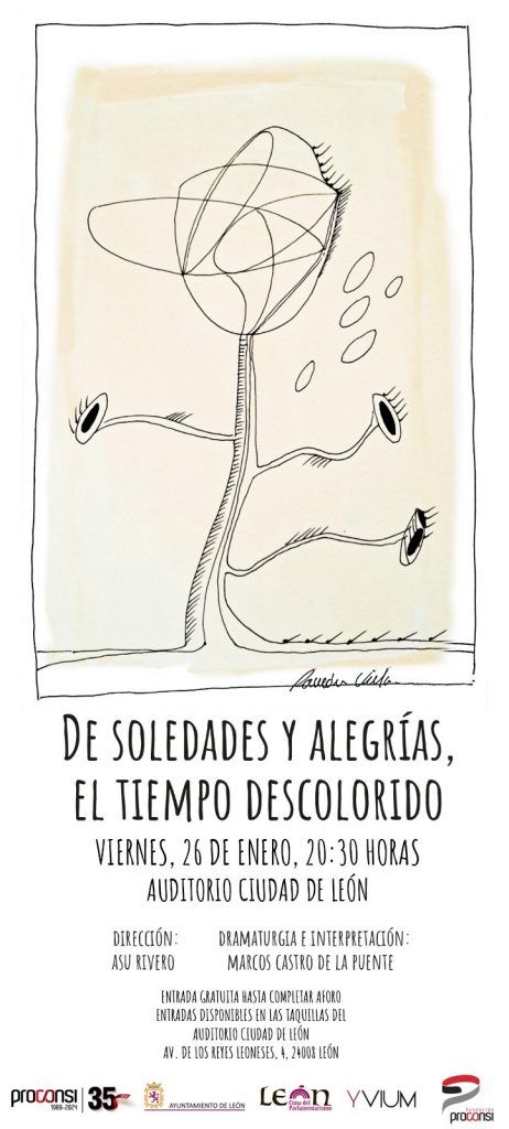 marcos castro actuación de soledades y alegrías, el tiempo descolorido